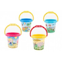Kbelík na písek plast 15x13cm 4 barvy 12m+