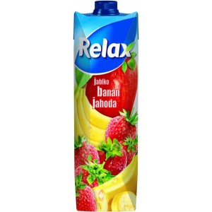 Relax Jablko banán jahoda 1l