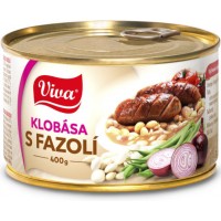 Viva klobása s fazolí 400g