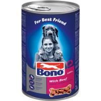 BONO Adult konzerva kousky hovězí 1250g