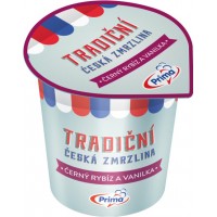 Tradiční česká zmrzlina černý rybíz kelíme...