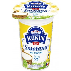Mlékárna Kunín Smetana 12% 200g