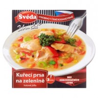 Švéda Kuřecí prsa na zelenině 340g