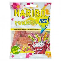 Haribo Pommes fizz želé s ovocnými příchutěm...