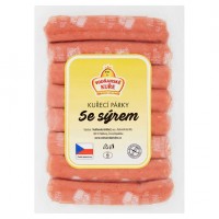 Vodňanské Kuře Kuřecí párky se sýrem 290g