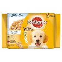 Pedigree Junior Kuřecí a krůtí maso ve šťáv...