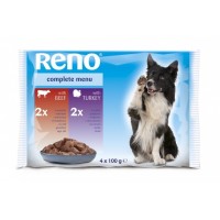 Reno Kompletní krmivo pro dospělé psy 4x100g
