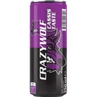 Crazy Wolf Energy Drink Cassis Taste  250ml