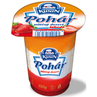 Mlékárna Kunín Pohár mléčný dezert jahoda 1...