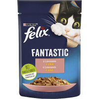 Felix Fantastic kapsička +losos v želé 85g