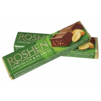 Roshen čokoládová tyčinka s arašídy a rýžo...