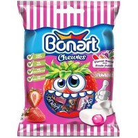 Bonart chewies strawberry filled bag 90g