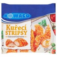 Nowaco Kuřecí stripsy obalované 500g