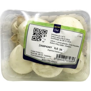 žampiony bílé 250g