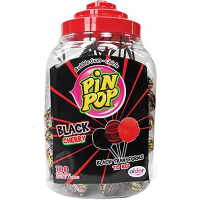 Pin Pop Lízátko Black Cherry 18g