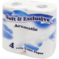 Soft&Exclusive Toaletní papír bílý 4ks 2vr...