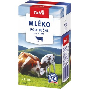 Tatra Mléko polotučné 1l