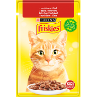 Friskies s hovězím ve štávě 85g