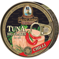Franz Josef Tuňák kousky v oleji s chilli 170g