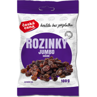 Česká cena Rozinky Jumbo 100g