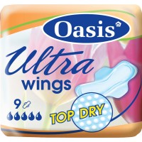 Oasis vložky ultra wings Plus Top Dry 9ks/1balen...