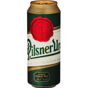 Pilsner Urquell světlý ležák, plech 0,5l