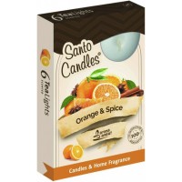 Santo čajová svíčka 6ks Orange and Spice