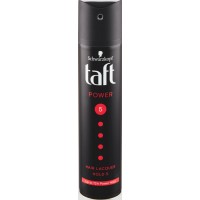 Taft Power černý Mega Strong lak na vlasy 250ml