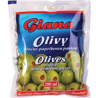 Giana Olivy plněné paprikovou pastou 195g
