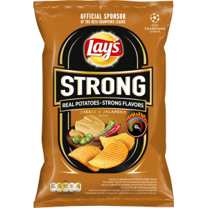 Lay's Strong sýr a papričky jalapeňo 65g