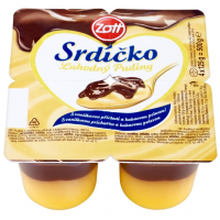 Zott Srdíčko Lahodný puding vanilka 4 x 125g