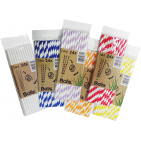 Balis papírová slámka assort 24ks