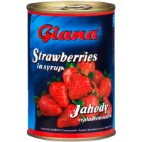 Giana kompot Jahody ve sladkém nálevu 410g