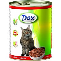 Dax kousky pro kočku - hovězí 830g