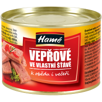 Hamé vepřové ve vlastní šťávě 180g