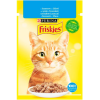 FRISKIES Kapsička s lososem ve šťávě 85g