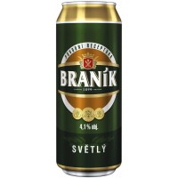 Braník 10, světlý výčepní, plech 0,5l