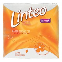 Linteo Papírové ubrousky 1vrstvé bílé 100ks