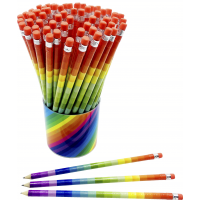 Tužka s gumou HB - Barevný