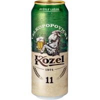 Velkopopovický Kozel 11, světlý ležák, plech ...