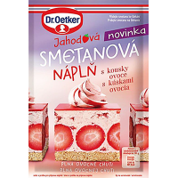 Dr. Oetker smetanová náplň jahodová 50g