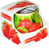 Admit Svíčka ve skle jahoda 85g