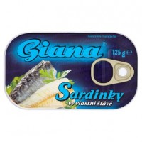 Giana Sardinky ve vlastní šťávě 125g