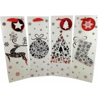 Dárková taška Vánoční na láhve 12,5x35,5x8....