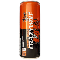 Crazy Wolf Energetický nápoj oranžový 250 ml