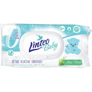 Linteo Ubrousky vlhčené dětské 80ks