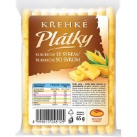 Křehké plátky kukuřičné se sýrem 65g