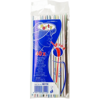 Slámky flexibilní pruhované 21 cm 40 ks