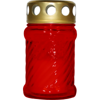 Svíčka hřbitovní skleněná s víčkem 40g, 6,...