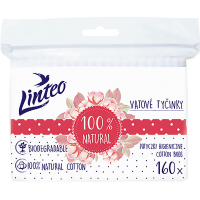 Linteo papírové vatové tyčinky 160ks sáček